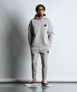 BLACK LABEL〕：セットアップ ダンボールニットテーパードパンツ