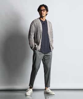 コットン/リネン メッシュニットカーディガン ｜The DUFFER of