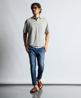 大人のシンプルポロスタイル