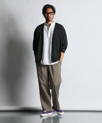 シンプルレイヤードコーデ