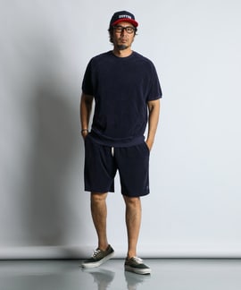 パイル素材のセットアップコーデ NO2