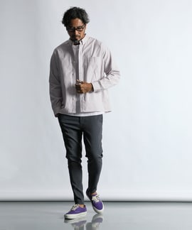 綺麗目シャツコーデ