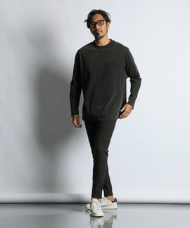 細身パンツで綺麗にコーデ