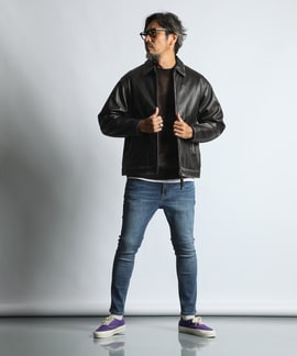 旬のショート丈アウターコーデ