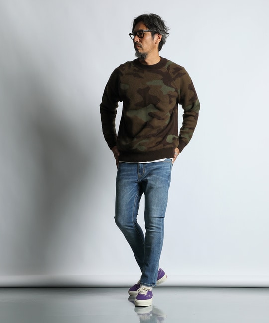 スタイリングを格上げする柄物ニット