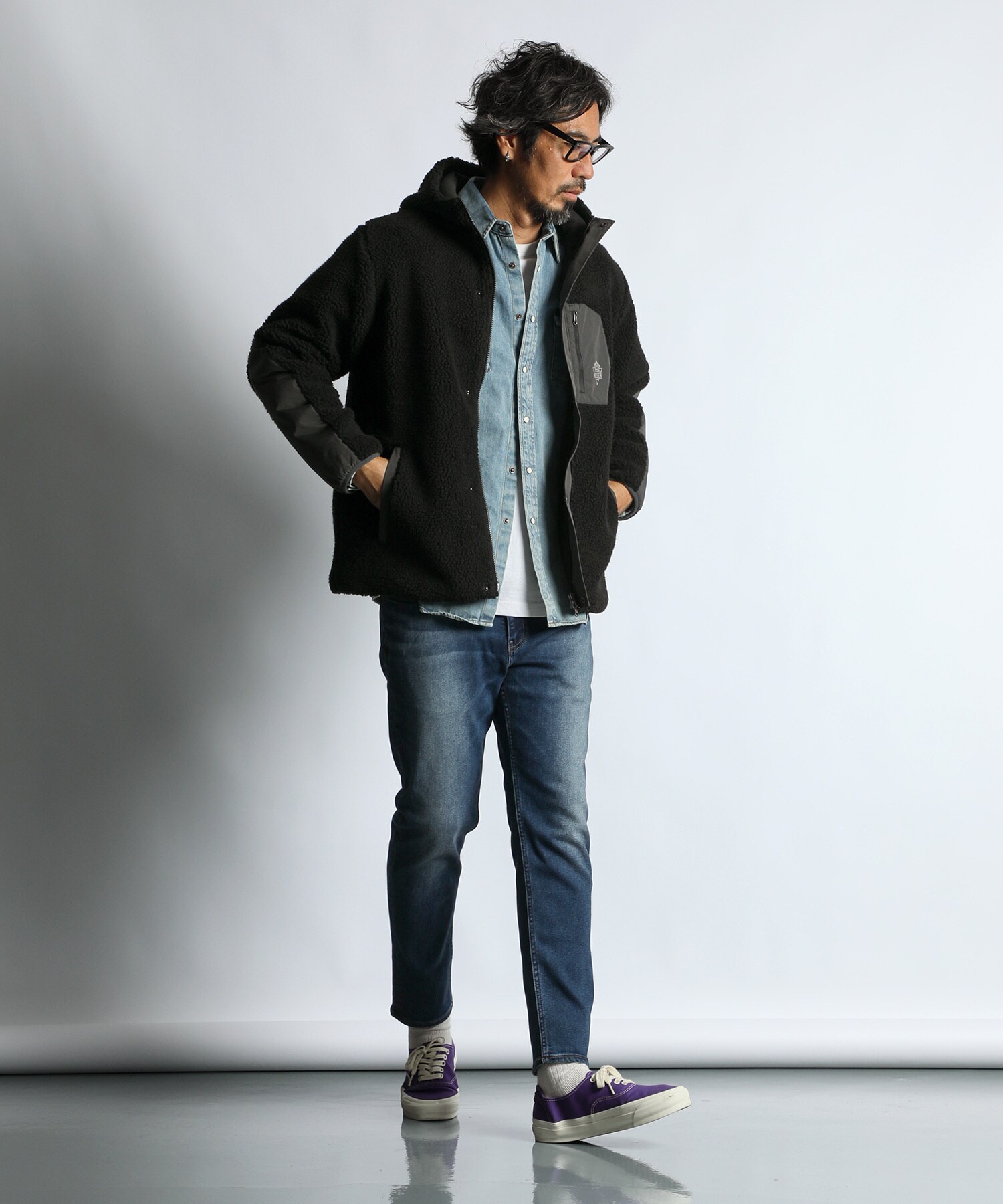 ボア×インディゴデニムコーデ｜The DUFFER of St.GEORGE｜Official Web