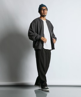 スウェットルーズコーデ