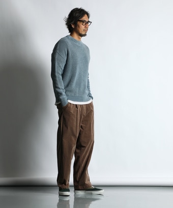 ブラウンとブルーの絶妙マッチングカラー