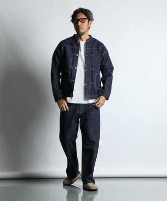 デニムセットアップスタイル