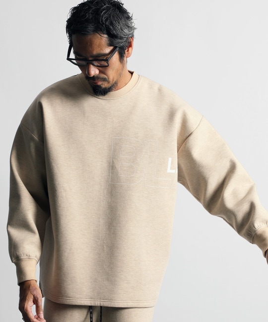 〔BLACK LABEL〕"MOVEMENT" セットアップ ダンボールニット　クルー