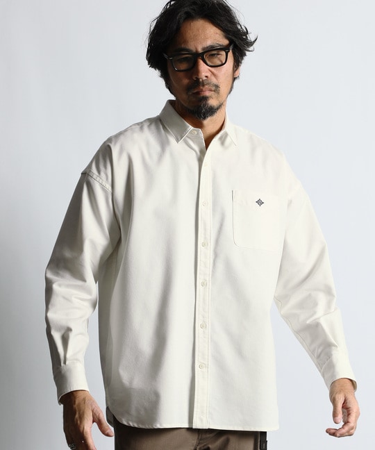 コットン/リネン クールマックス　オーバーサイズシャツ