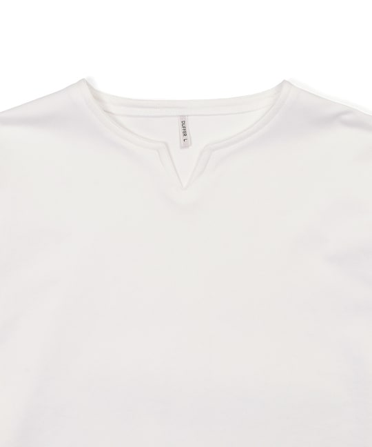 セットアップ キーネックポンチTシャツ