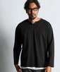セットアップ キーネックポンチTシャツ