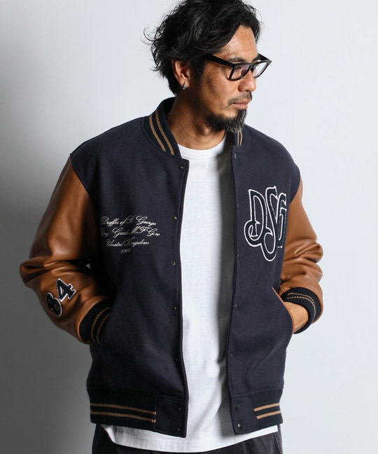 ヴィンテージウールバーシティジャケット スタジャンcelio XXL