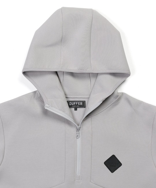 BLACK LABEL〕：セットアップ スタンドハーフジップパーカー