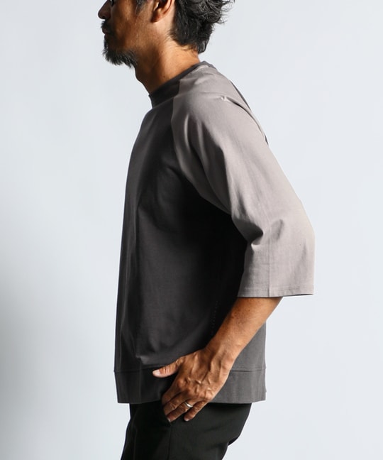 2重編み ラグラン 7分袖Tシャツ【WEB限定アイテム】