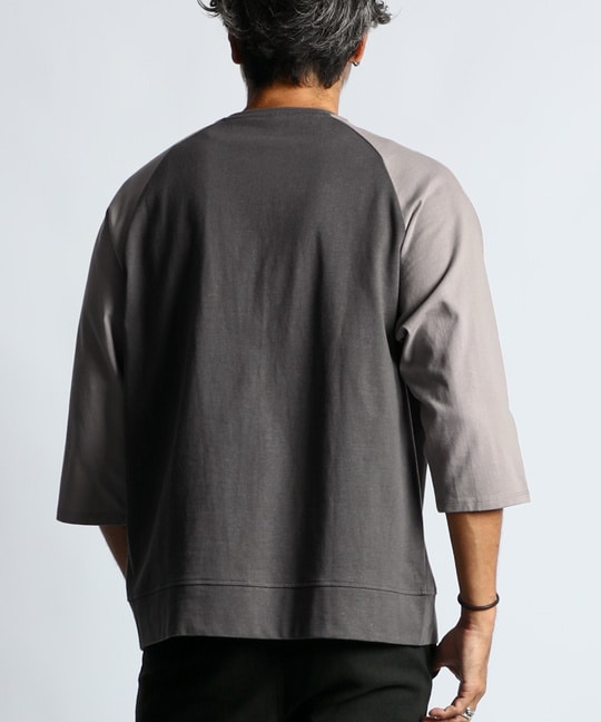 2重編み ラグラン 7分袖Tシャツ【WEB限定アイテム】