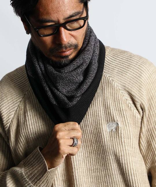 ミックスカラー ツイスト　スヌード