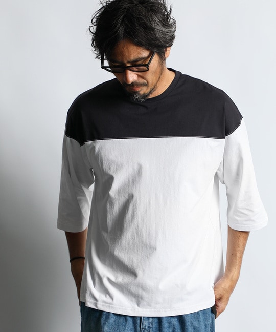 高収縮機能素材「AIR FLEX」7分袖　フットボールTシャツ