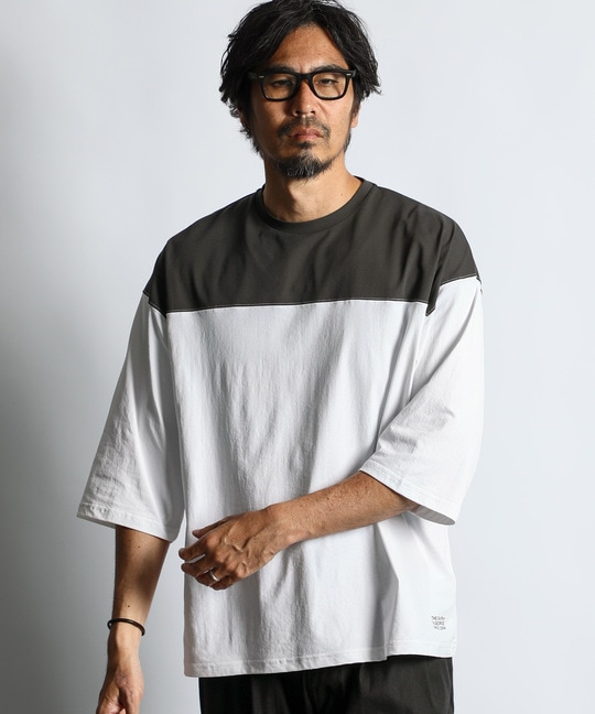 高収縮機能素材「AIR FLEX」7分袖フットボールTシャツ