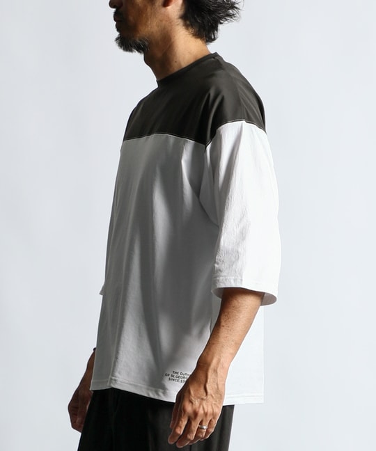 高収縮機能素材「AIR FLEX」7分袖フットボールTシャツ
