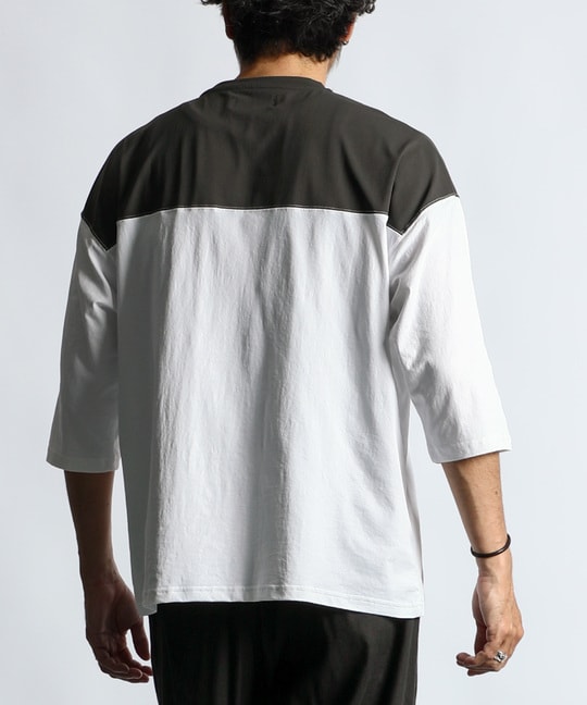高収縮機能素材「AIR FLEX」7分袖フットボールTシャツ