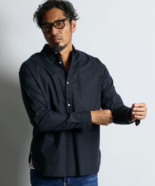 シルクネップ ショートカラープルオーバーシャツ ｜The DUFFER of St.GEORGE｜Official Web  Site｜ザ・ダファー・オブ・セントジョージ