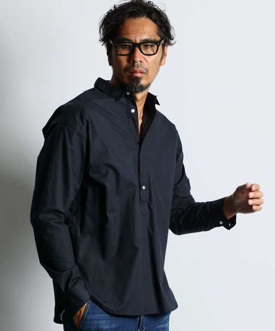 シルクネップ ショートカラープルオーバーシャツ ｜The DUFFER of St.GEORGE｜Official Web  Site｜ザ・ダファー・オブ・セントジョージ
