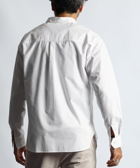 シルクネップ ショートカラープルオーバーシャツ ｜The DUFFER