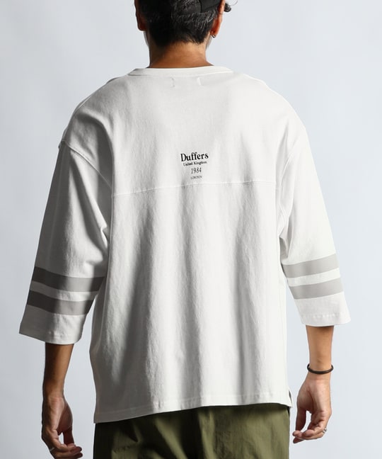 7分袖 フットボールVネックTEE ｜The DUFFER of St.GEORGE｜Official Web  Site｜ザ・ダファー・オブ・セントジョージ