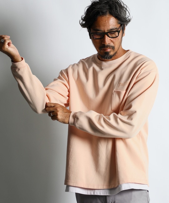 ピグメント加工 ポンチ素材　ロンT