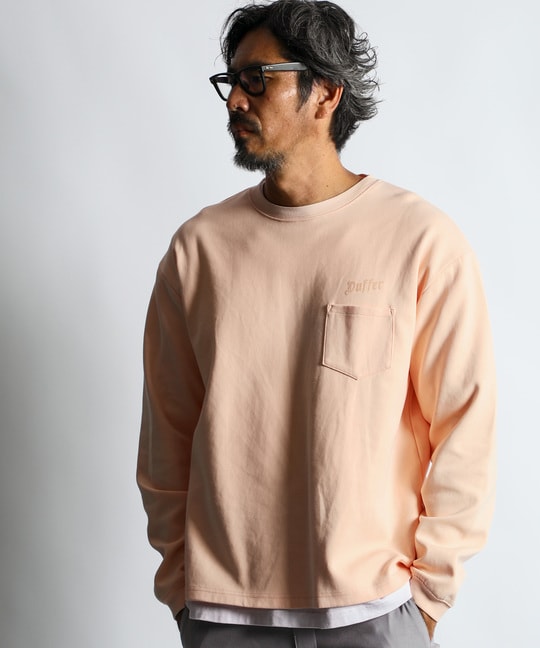 ピグメント加工 ポンチ素材ロンT