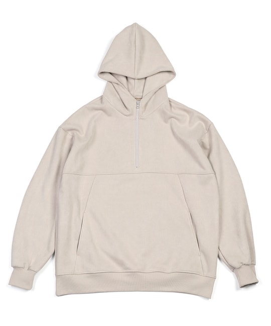 スウェードタッチ ハーフジップパーカー ｜The DUFFER of St