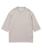 ヘビーウェイト リラックスフィット 7分袖ヘンリーTシャツ