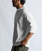 ヘビーウェイト リラックスフィット 7分袖ヘンリーTシャツ