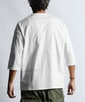ヘビーウェイト リラックスフィット 7分袖ヘンリーTシャツ