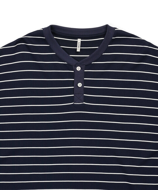 7分袖 ボーダーヘンリーネックTシャツ ｜The DUFFER of St.GEORGE｜Official Web  Site｜ザ・ダファー・オブ・セントジョージ