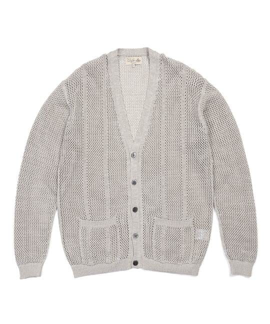コットン/リネン メッシュニットカーディガン ｜The DUFFER of