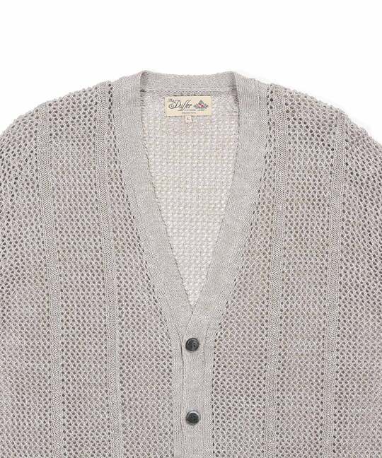 コットン/リネン メッシュニットカーディガン ｜The DUFFER of