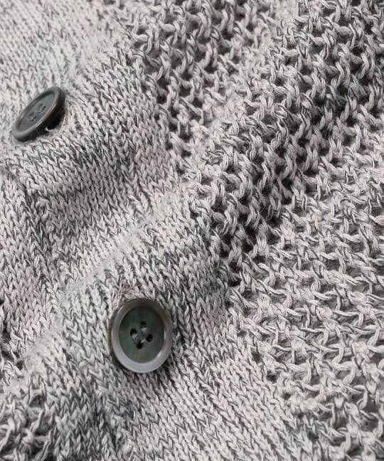 コットン/リネン メッシュニットカーディガン ｜The DUFFER of
