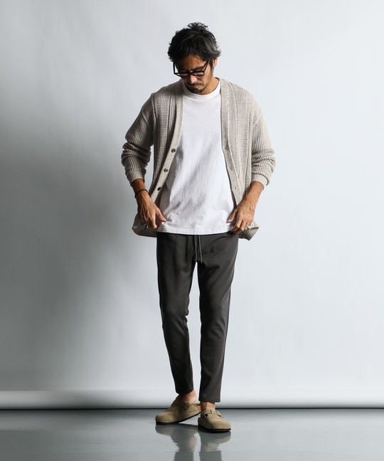 コットン/リネン メッシュニットカーディガン ｜The DUFFER of