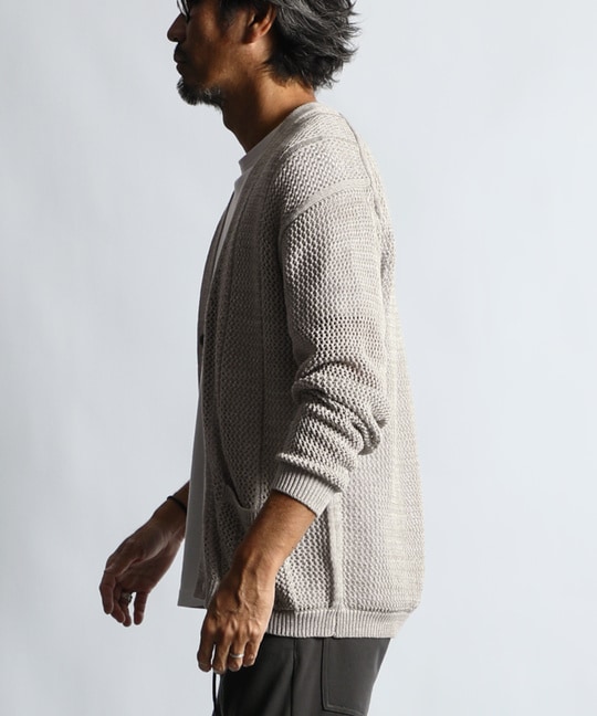 コットン/リネン メッシュニットカーディガン |The DUFFER of コットン/リネン メッシュニットカーディガン |The DUFFER of