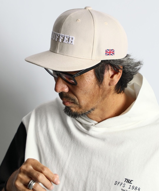 DUFFERオリジナル フラットバイザー　キャップ