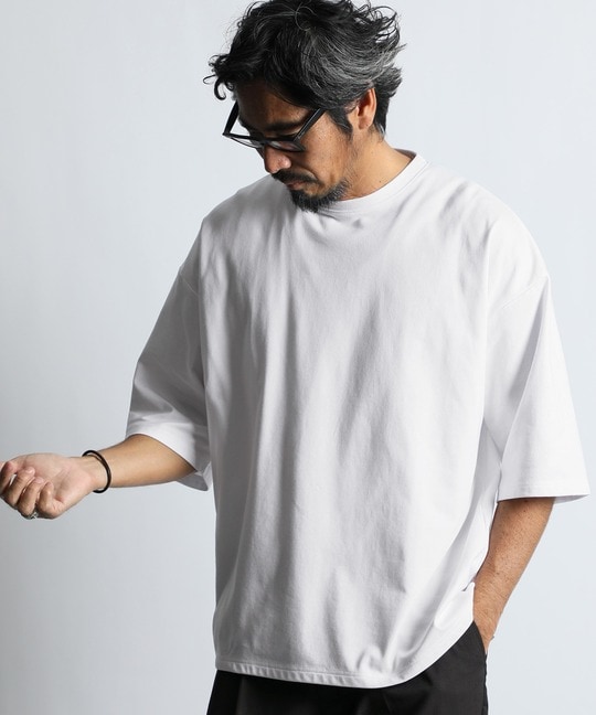 2層構造 吸水速乾クールマックス リラックスフィットTシャツ