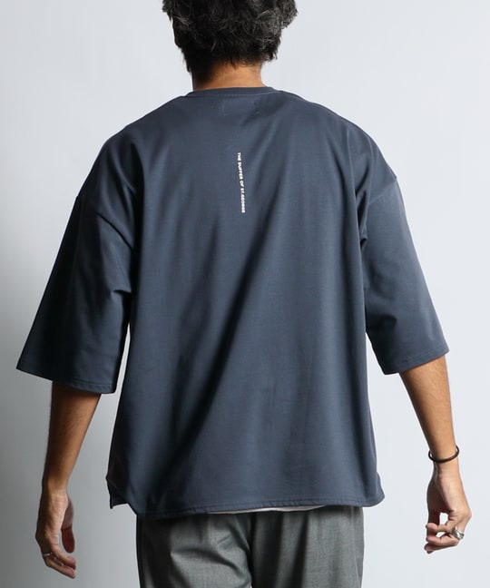 2層構造 吸水速乾クールマックス リラックスフィットヘンリーTシャツ