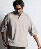 2層構造 吸水速乾クールマックス リラックスフィットヘンリーTシャツ