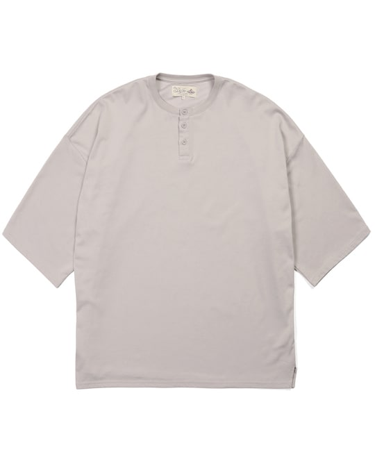 2層構造 吸水速乾クールマックス リラックスフィットヘンリーTシャツ
