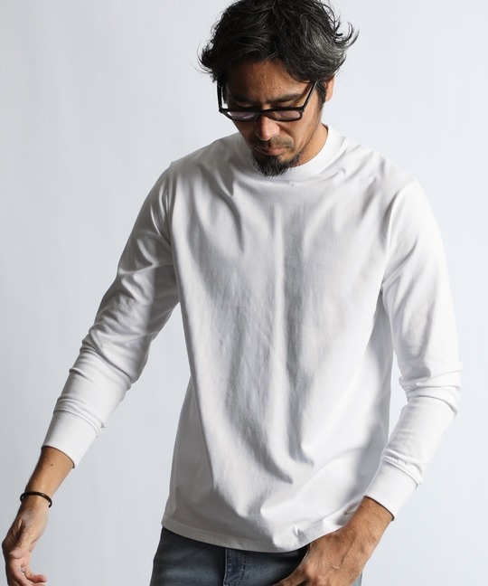 シリコンバイオ加工 シルキータッチ シールドネック　ロンTEE