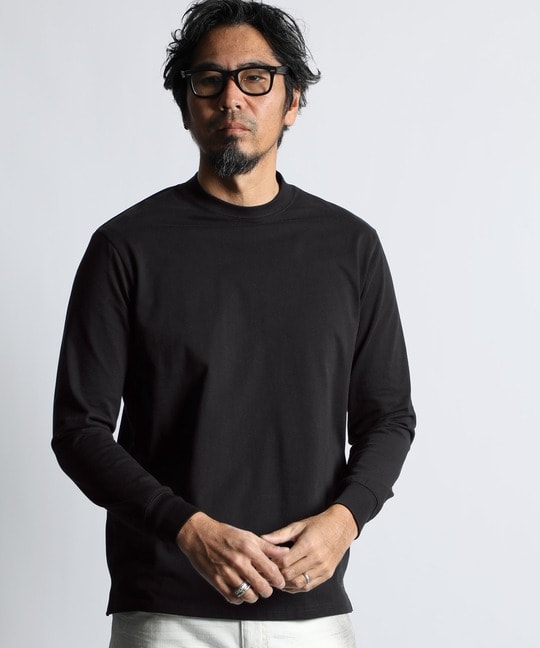 シリコンバイオ加工 シルキータッチ シールドネック　ロンTEE