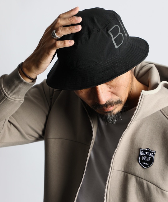 〔BLACK LABEL〕：コーデュラリップ　バケットハット